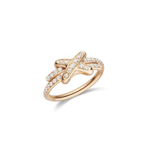 [Kincade Jewelrys]JEUX DE RING PINK GOLD DIAMOND