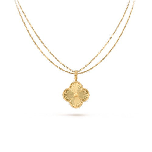 [Kincade Jewelrys]CLOVER 25MM PEDANT NECKLACE GOLD