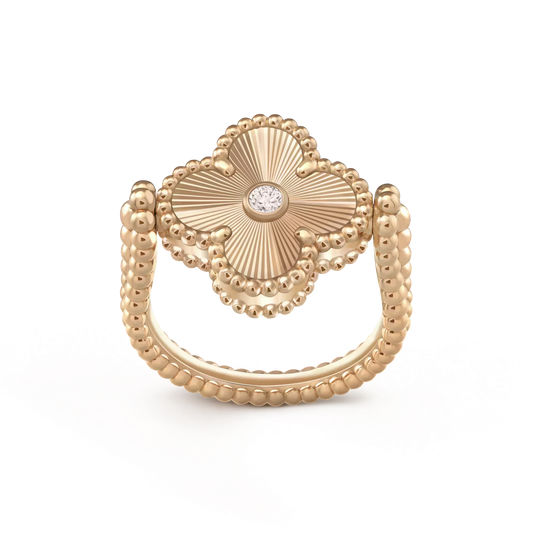 [Kincade Jewelrys]CLOVER RIVERSIBLE ROSE GOLD RING