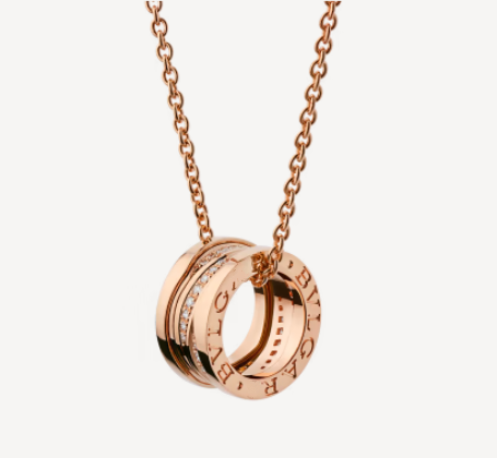 [Kincade Jewelrys]ZERO 1 PINK GOLD DIAMOND NECKLACE