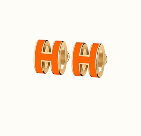 [Kincade Jewelrys]MINI POP H EARRINGS ORANGE