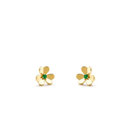 [Kincade Jewelrys]FRIVOLE  FLOWER MALACHITE EARRINGS