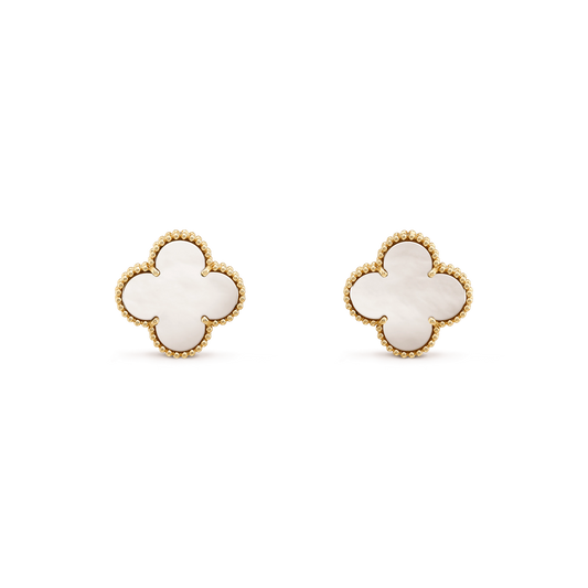 [Kincade Jewelrys]CLOVER MINI GOLD EARRINGS